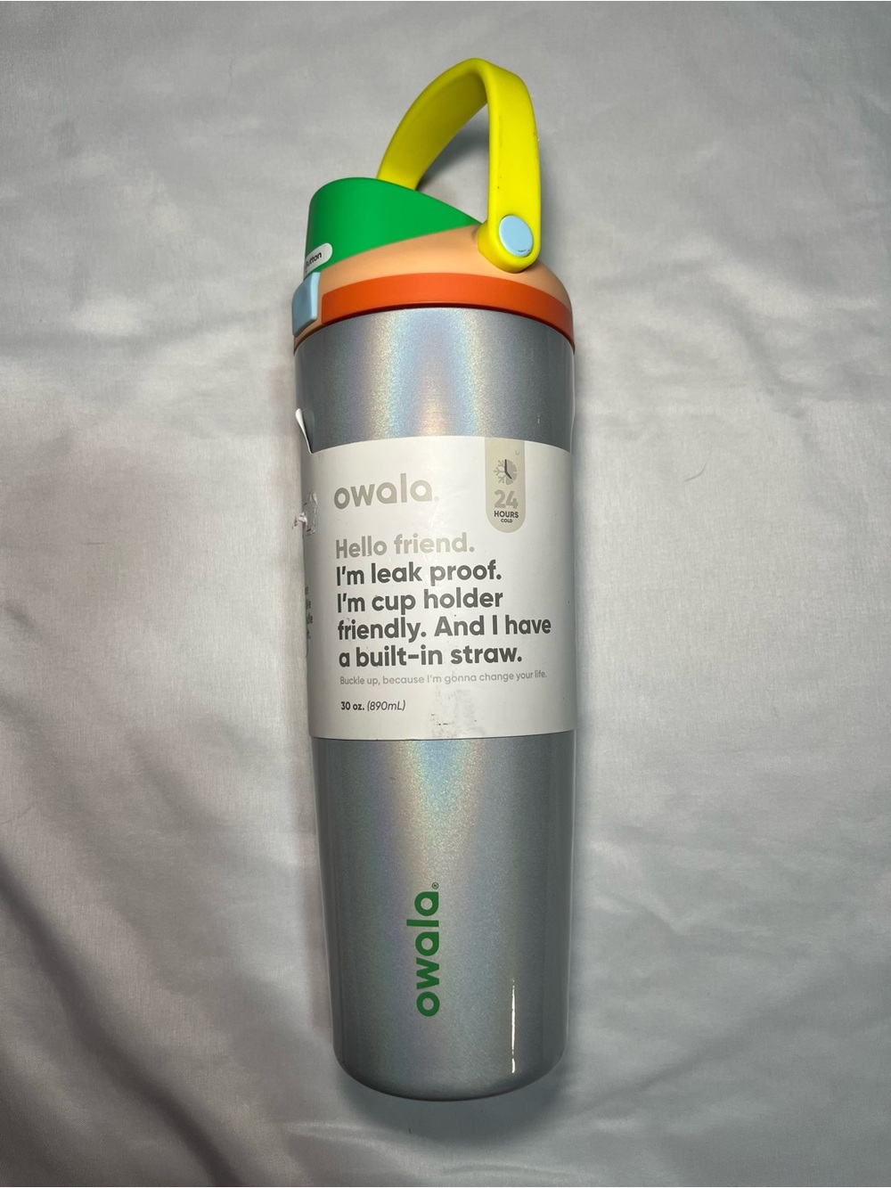 Owala FreeSip 30 oz Stainless Steel Water Bottle Opal Dream New